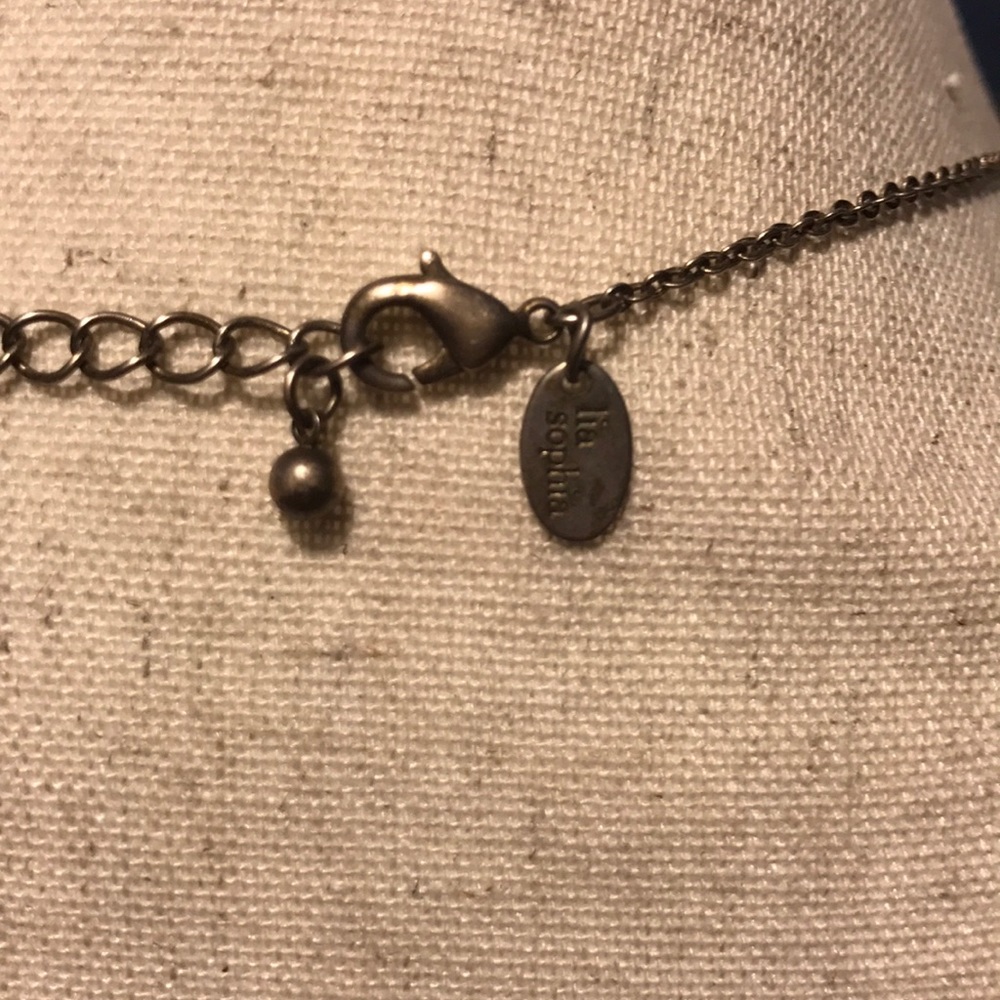 Lia Sophia 2-way Yellow Gold Pavé Leaf Necklace - Picture 8 of 8